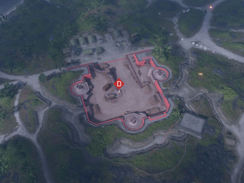 D拠点の俯瞰図