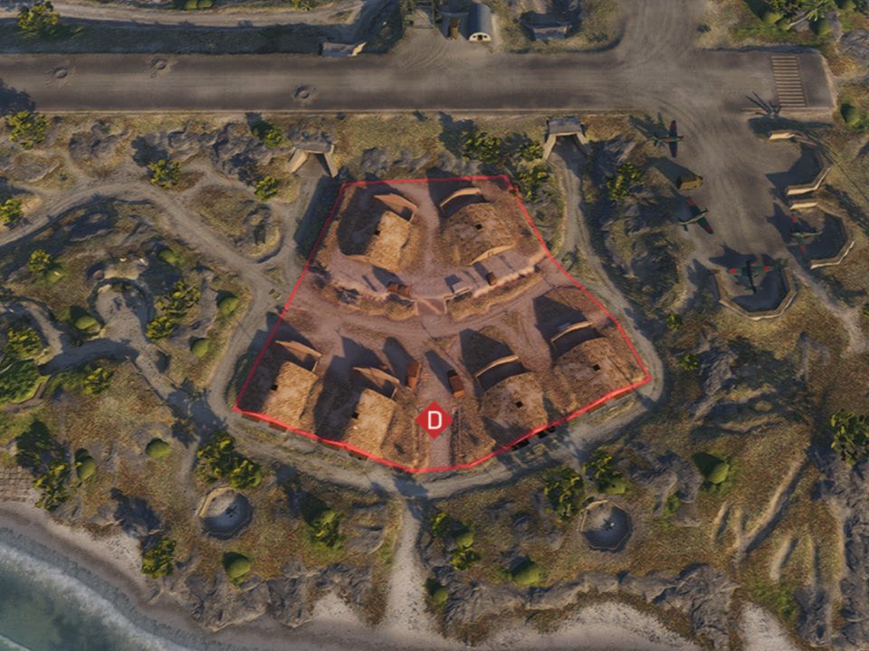 D拠点の俯瞰図