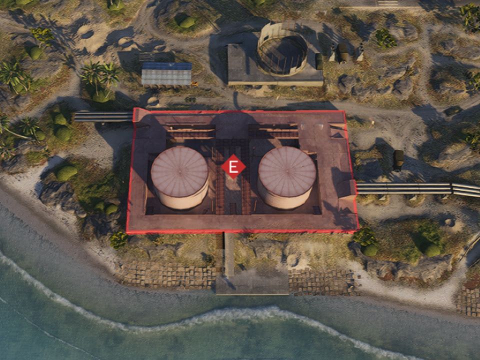 E拠点の俯瞰図