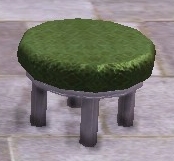 グリーンのクッションの丸椅子.jpg
