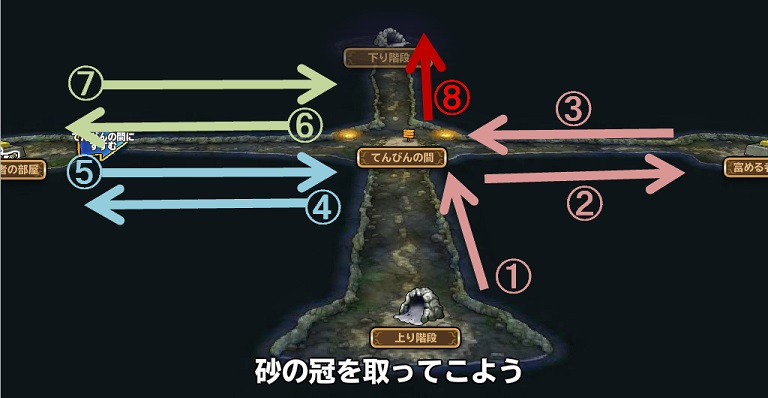 エツィロプの洞くつ地下2F(クリックで拡大)