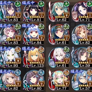 今現在の手持ちがこんな感じなんですけれど、オリュンポスを珠で取ってもいいと思いますか？山属性の架空城が2人いるので編成特技を活かせそうではありますが、山の戦力が少し過剰な気がしてなりません。当方高難易度はあまりやらないエンジョイプレイヤーですがとても強そうなのでゲットしてもいいでしょうか？皆様の意見をお聞きしたいです。