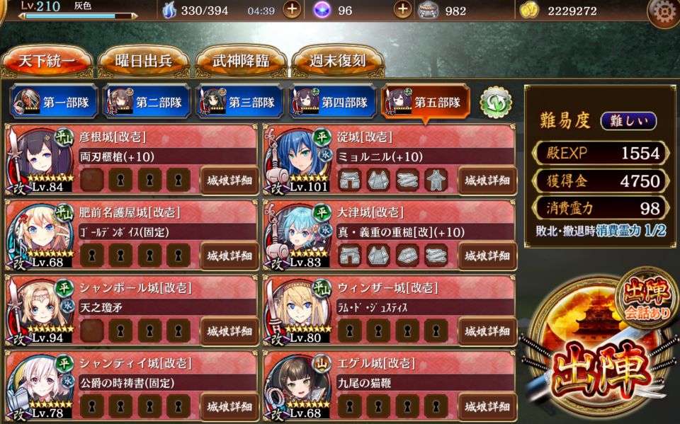 序盤はレベルのゴリ押し