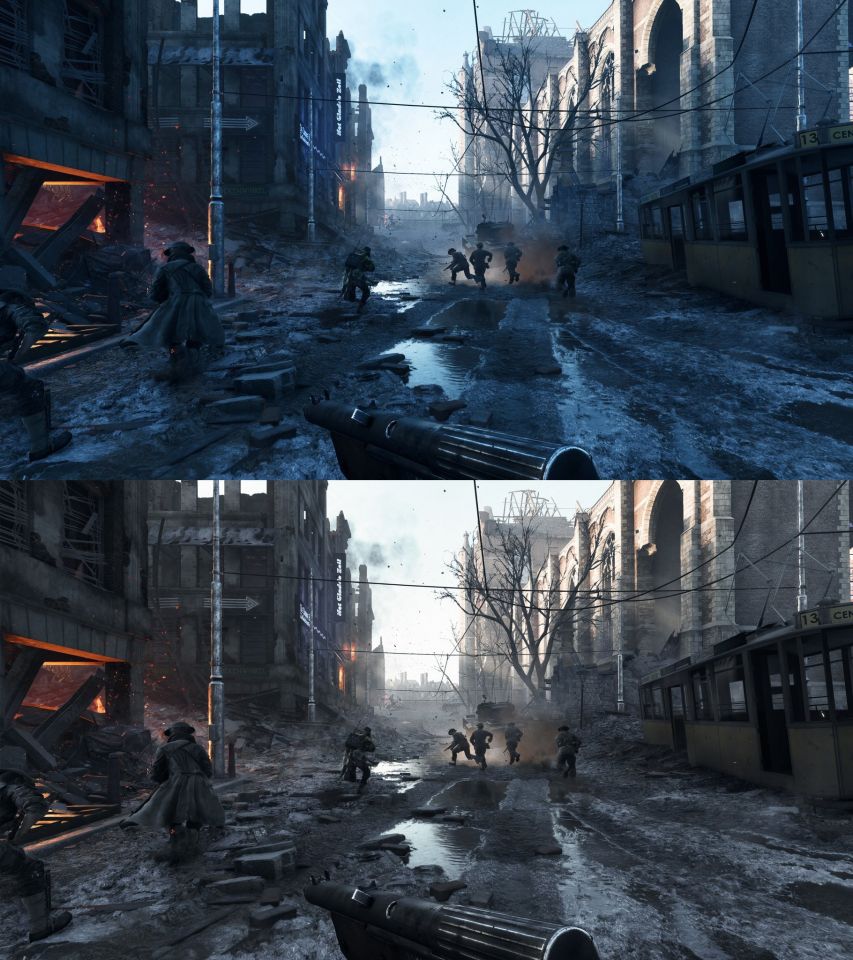 [[Reddit>https://www.reddit.com/r/BattlefieldV/comments/bjclqd/speaking_of_no_blue_filter_i_decided_to_take_my/]] 編集でブルーフィルターを消してみた、っていうスレ 無い方がずっと良く見えるね(上がオリジナル)