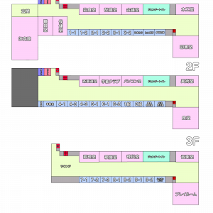 多摩中央獣学園の校舎内のマップです。