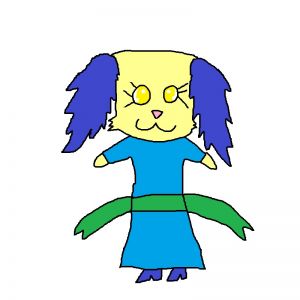 さらにもう1人のこうじろ分校の生徒を作成しました。名前はカサンドラ。ナキーネのお姉さんで、障害があります。