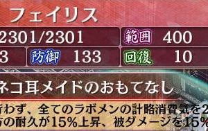 フェイリス Lv1 絆0%