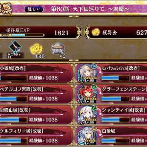 上の白帝＋離間のおかげでクリアできた！1シャンティイ2グラーフェンステーン13岩殿山27白帝、ここまで配置したらグラーフェンステーンを最大化しつつ本計略と離間で敵を削る、あとは8ケルフィリー15ﾓﾝ･ｻﾝ･ﾐｯｼｪﾙ23小峰17ペテルゴフで小峰最大化して敵が来るところに伏兵投げ込めばほぼ問題なかった。終盤に白帝を27から22に避難させる必要はあるけどそれ以外転戦も不要