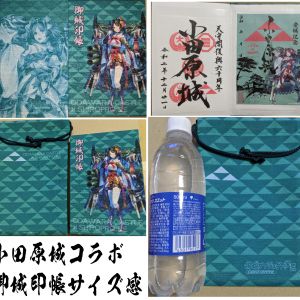 小田原城コラボ 御城印帳サイズ感 比較画像