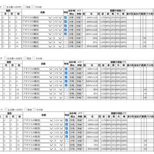 バフのことを考えた上で同じぐらいの火力って試算。審議は防御無視無効や攻撃数1と言い出したらキリがないので…