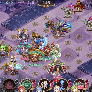 3戦功。滸我御所の特殊攻撃の鈍足50％と攻撃速度50％減デバフが刺さって強い。トークン3個でしのいでる間に削り切れる