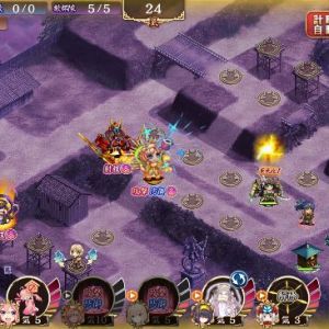 13審。配布7人(含コラボ)+若桜。開幕は11山県、14玉城、18エレボス、26春日山、13ラムリー配置し、即エレボス最大化して山県計略発動までラムリーで時間稼ぎ。ボスはエレボスを3に移動し、トークン空蝉とちび若桜で時間を稼ぐ。倒したらエレボスはすぐ右下のフォローに入る。エレボスは3でデバフと山県へのCT短縮を両立させるために要射程480。