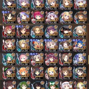 先日の復刻で、超難では武神福島を削り切れず断念。その後の5周年祭りで山の高レアも色々入り(千早、マチュピチュ、岩剣、カルルシュテイン等)でリベンジ図っており。保有城娘は画像の通り、画像にない、キャメロット、バベル、鉢ヶ峯、サンレーオ、ノイシュバンシュタイン、ホッホ、白帝等はなし。自分が保有するメンツで超難クリア可能でしょうか?山統一でなくても結構なので。