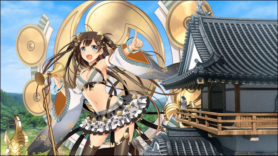 サイズ感なら所領で殿が城娘を見上げてる絵が一番あると思う。あれと比べたらこのスチル2枚は巨大化だいぶ手加減してる